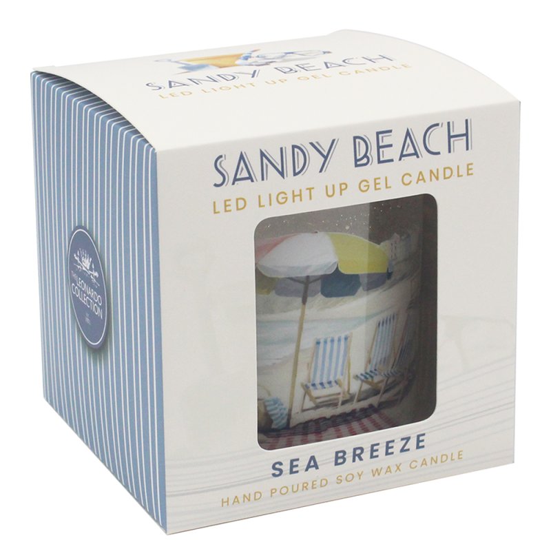 Lesser & Pavey SANDY BEACH LED GEL CANDLE LP96878