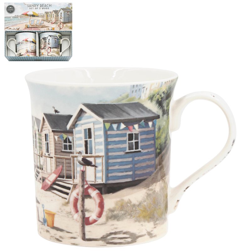 lesser & pavey SANDY BEACH MUGS S2 LP96862