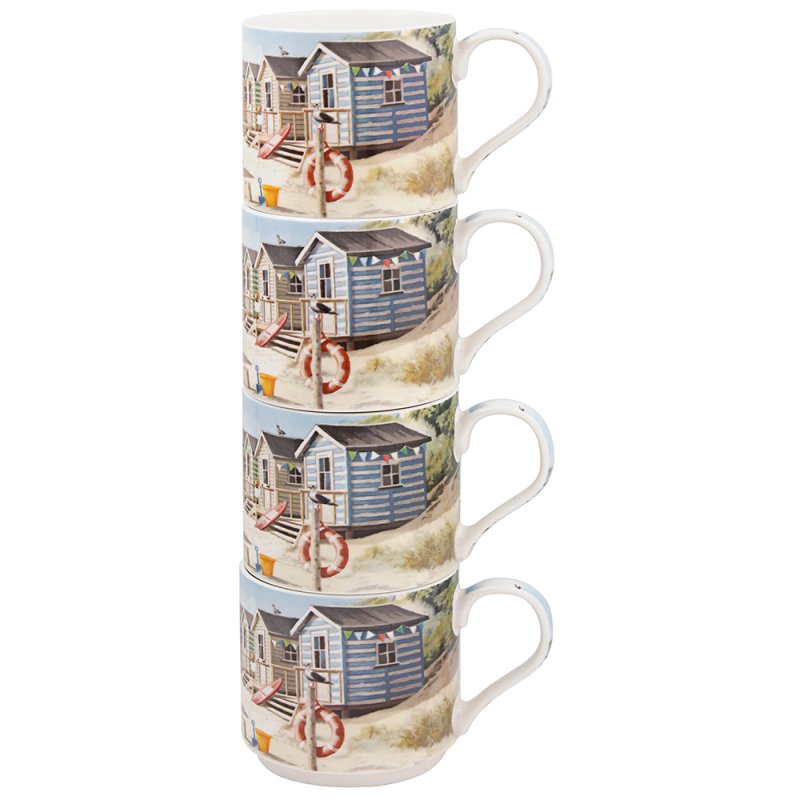 lesser & pavey SANDY BEACH STACKING MUGS S4 LP96864