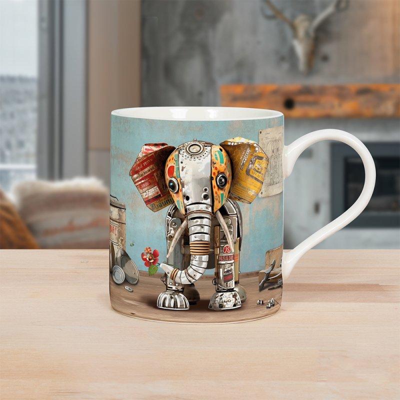 lesser & pavey SCRAP ELEPHANT MUG LP34248