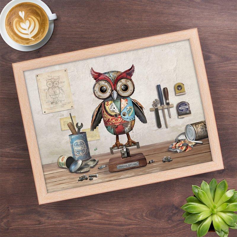 lesser & pavey SCRAP OWL LAPTRAY LP75216