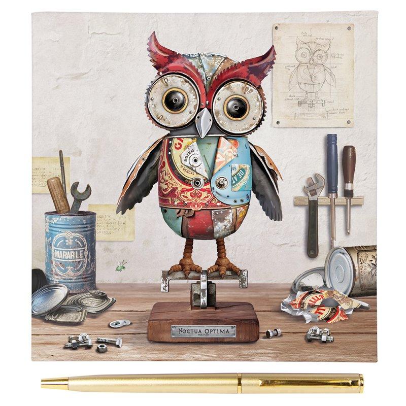 Lesser & Pavey SCRAP OWL MEMO PAD LP75208