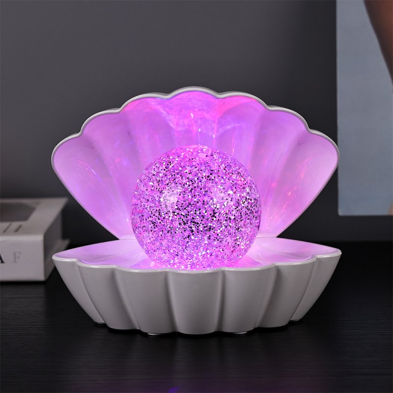 Lesser & Pavey SEASHELL GLITTER LAMP WHITE LP49420