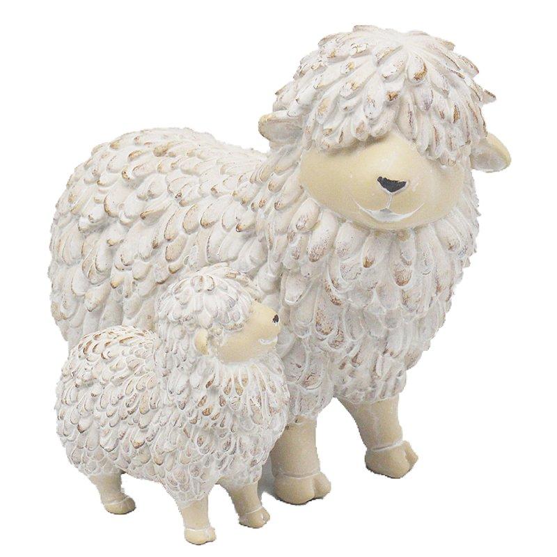 lesser & pavey SHAGGY SHEEP WITH LAMB LP75021