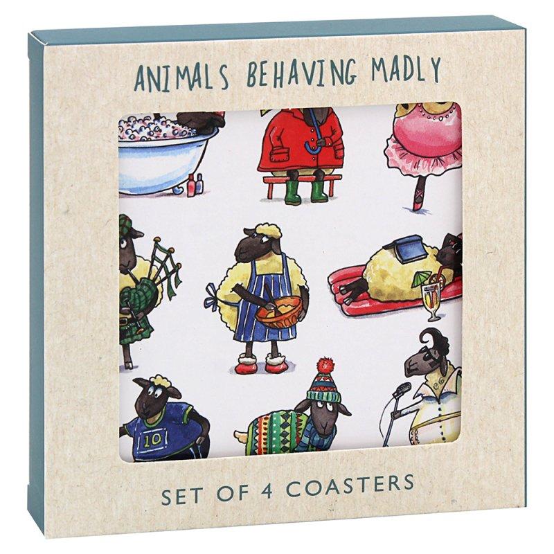 Lesser & Pavey SHEEP COASTERS SET 4 LP96296