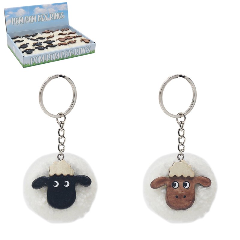 lesser & pavey SHEEP KEYRING 2 ASST LP75364