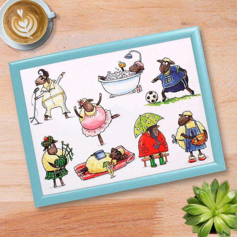 lesser & pavey SHEEP LAPTRAY LP74904