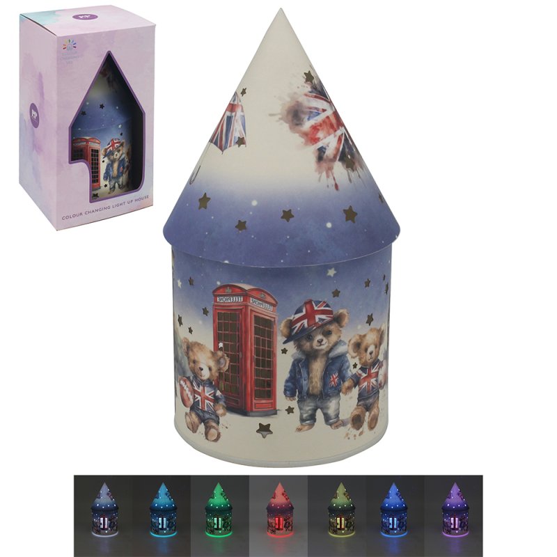 lesser & pavey SOUVENIR BEAR LED HOUSE LP74691