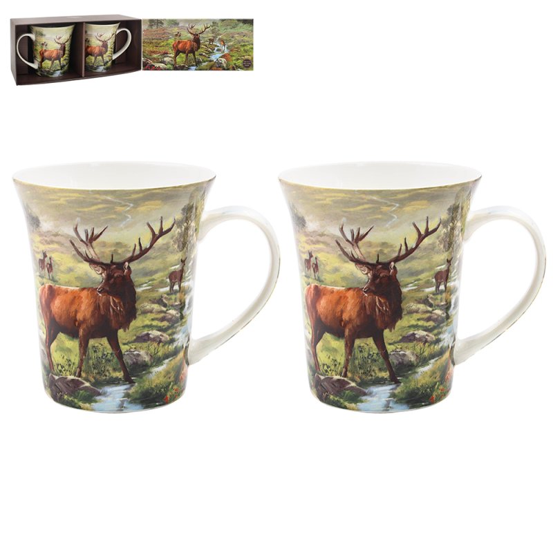 Lesser & Pavey STAG MUGS SET 2 LP96535