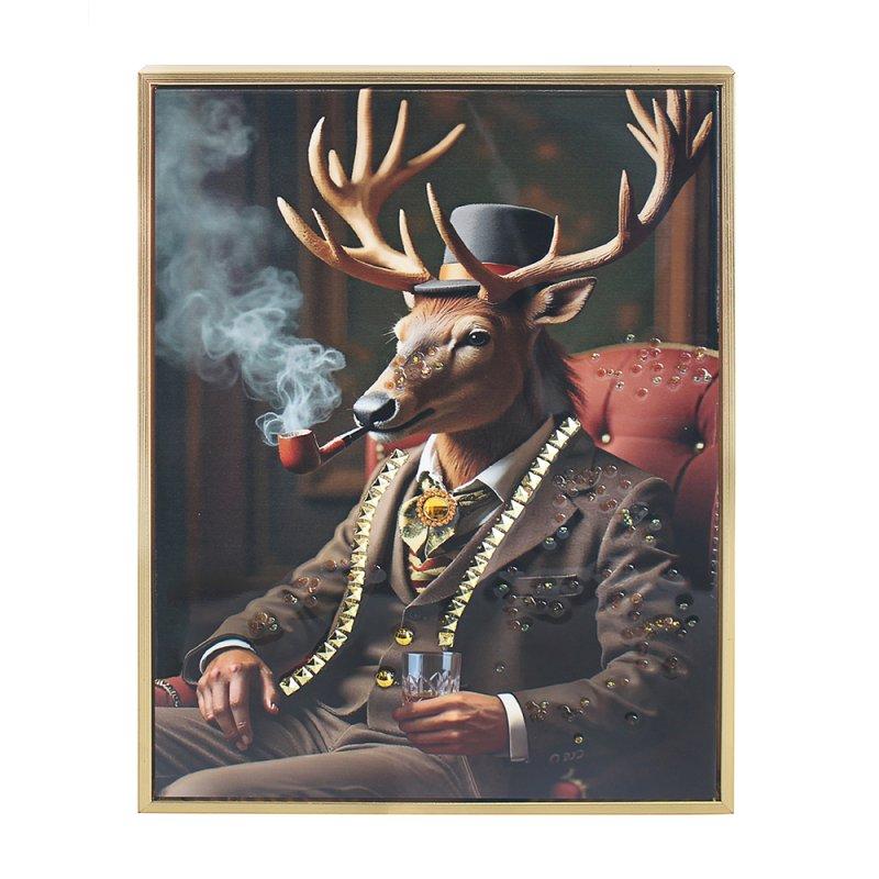 Lesser & Pavey STAG WHISKY WALL ART LP76186