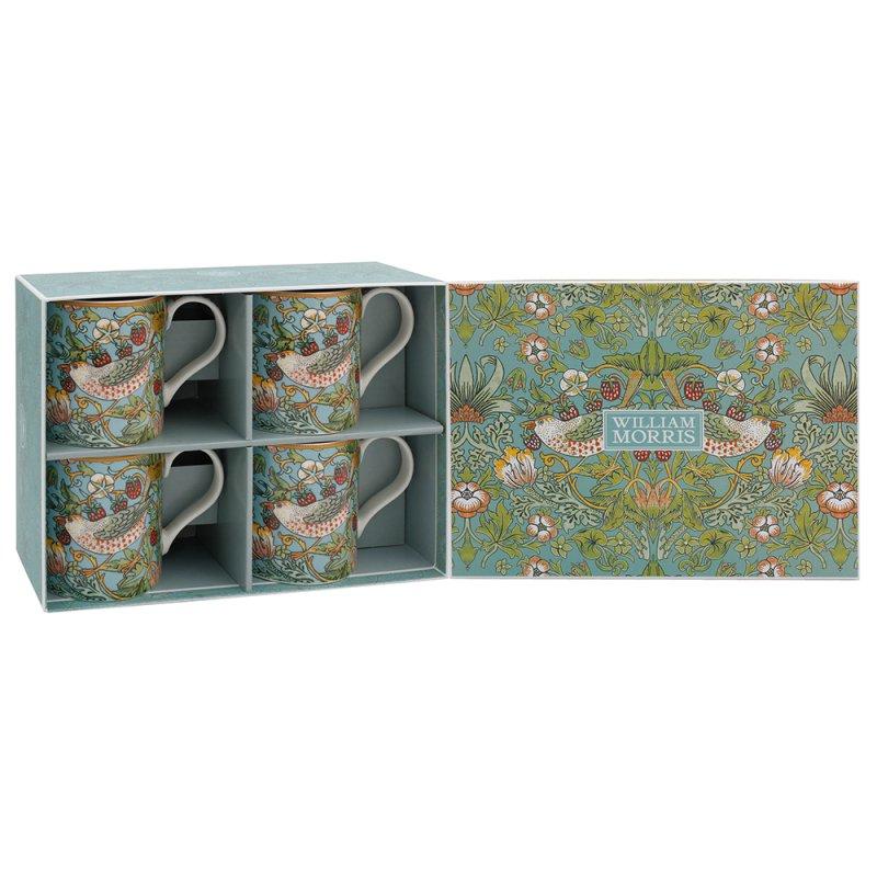 Lesser & Pavey STRAWBERRY THIEF MUGS SET 4 LP96637