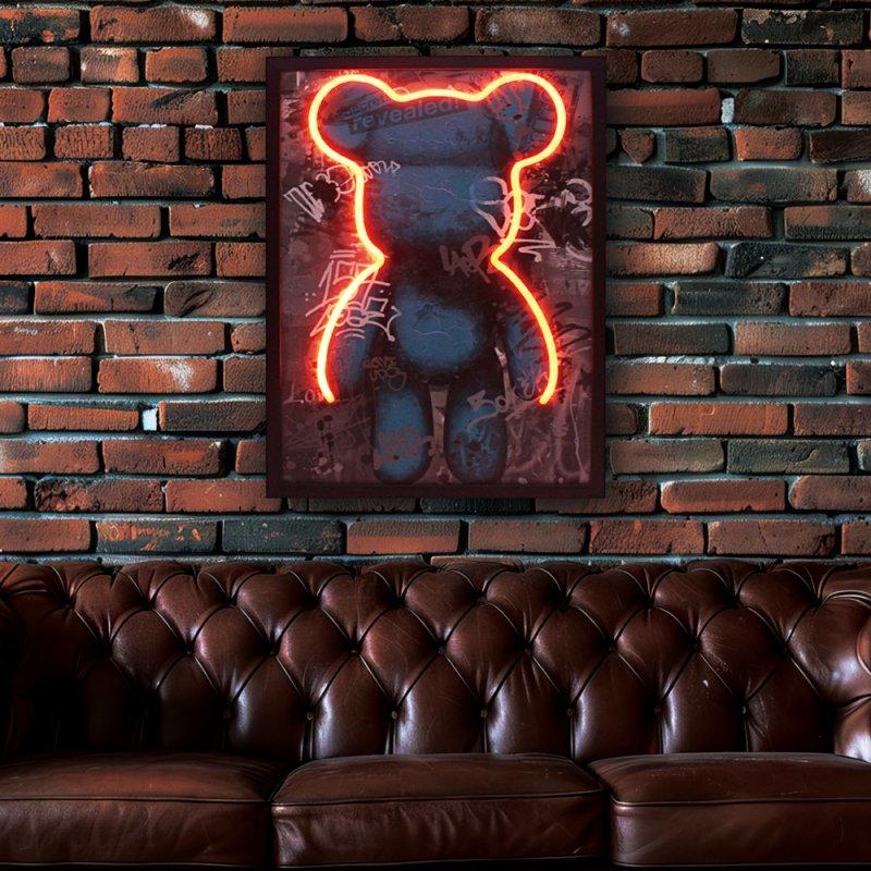 lesser & pavey STREET BEAR WALL ART LP75697