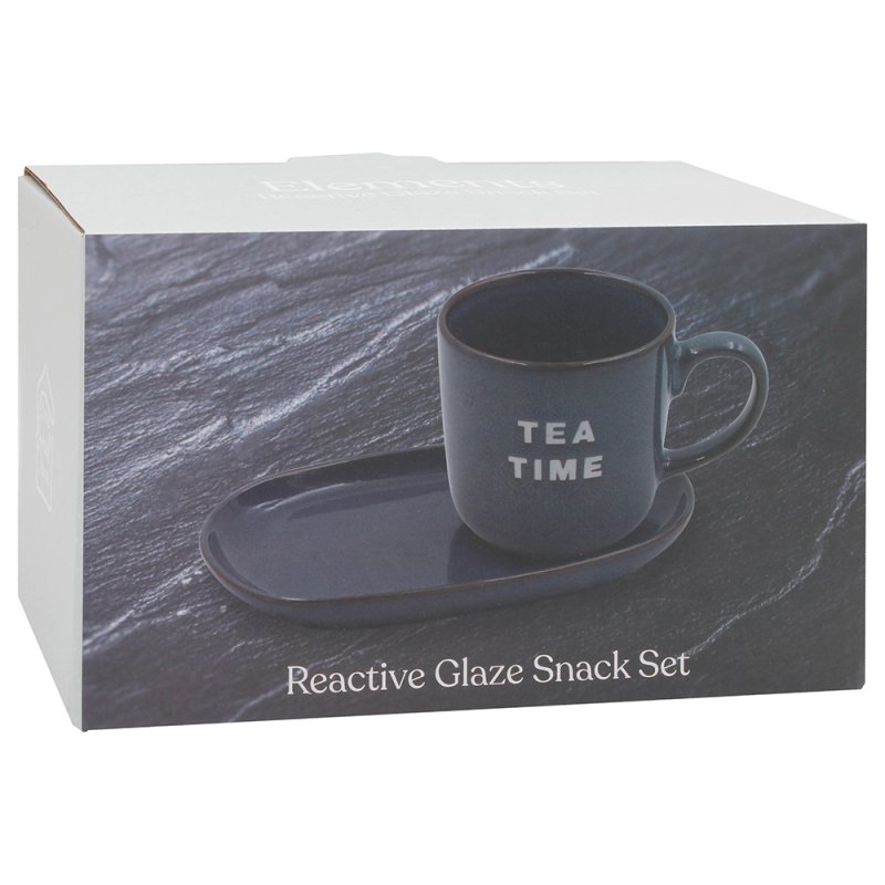 Lesser & Pavey TEA TIME SNACK SET-BLUE/GREY LP76362