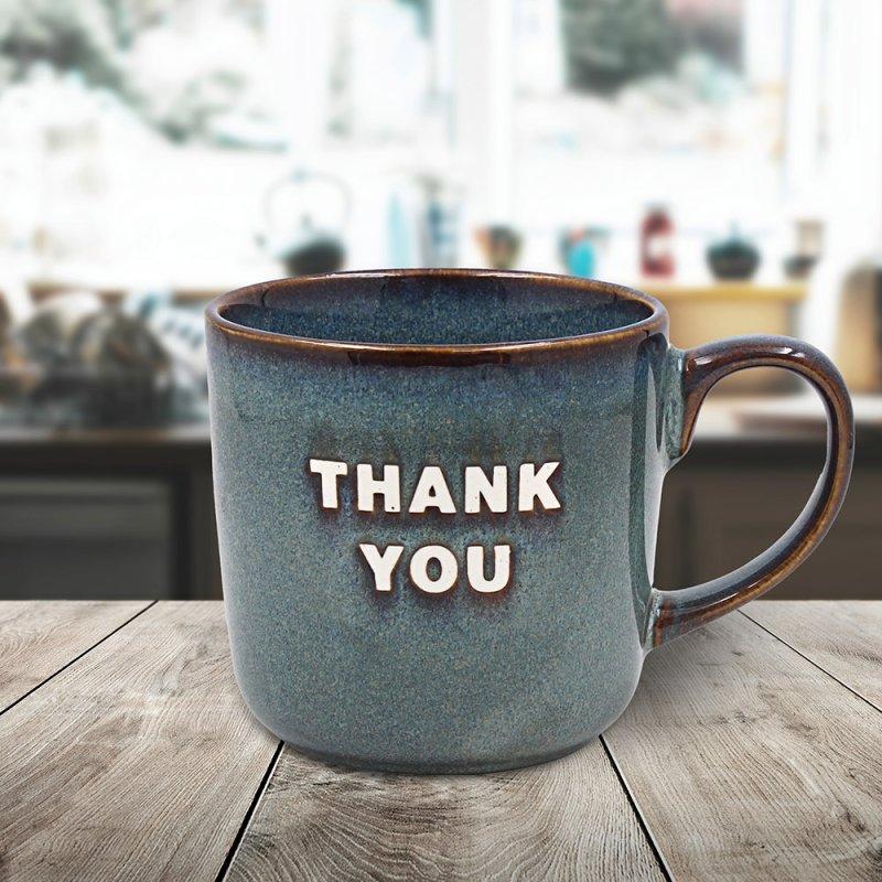 lesser & pavey THANK YOU MUG-BLUE/GREY LP76371