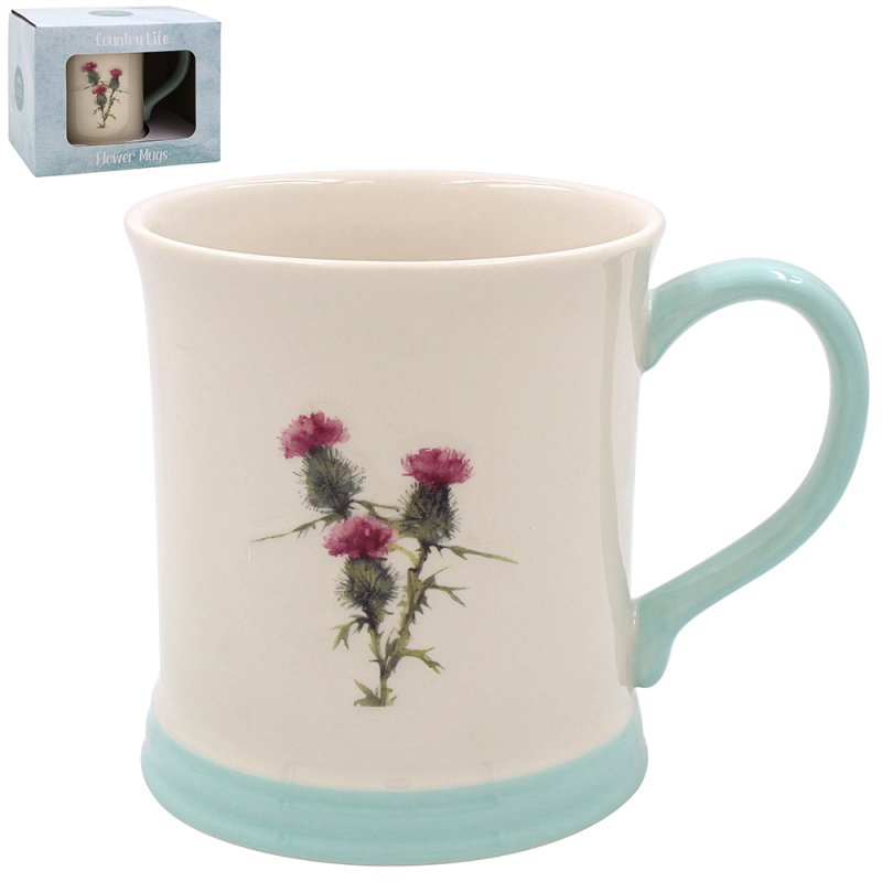 Lesser & Pavey THISTLE MUG EMBOSSED LP75122