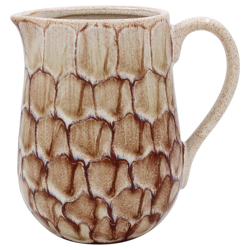 lesser & pavey TORTOISE SHELL FLOWER JUG BRN LP73938