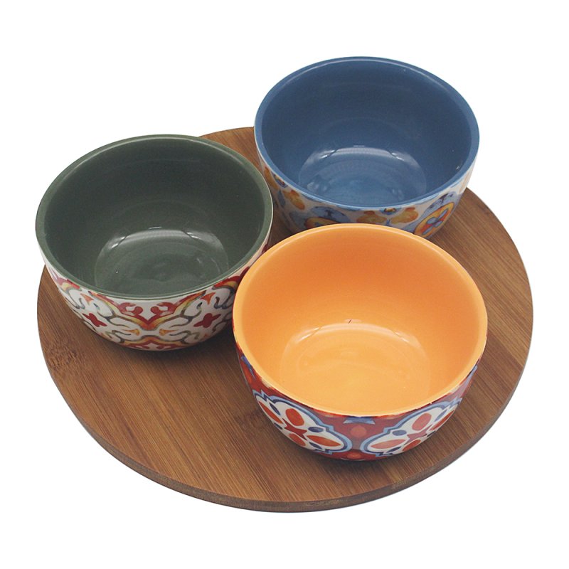 lesser & pavey TUSCANY BOWLS ON BASE SET 3 LP75380