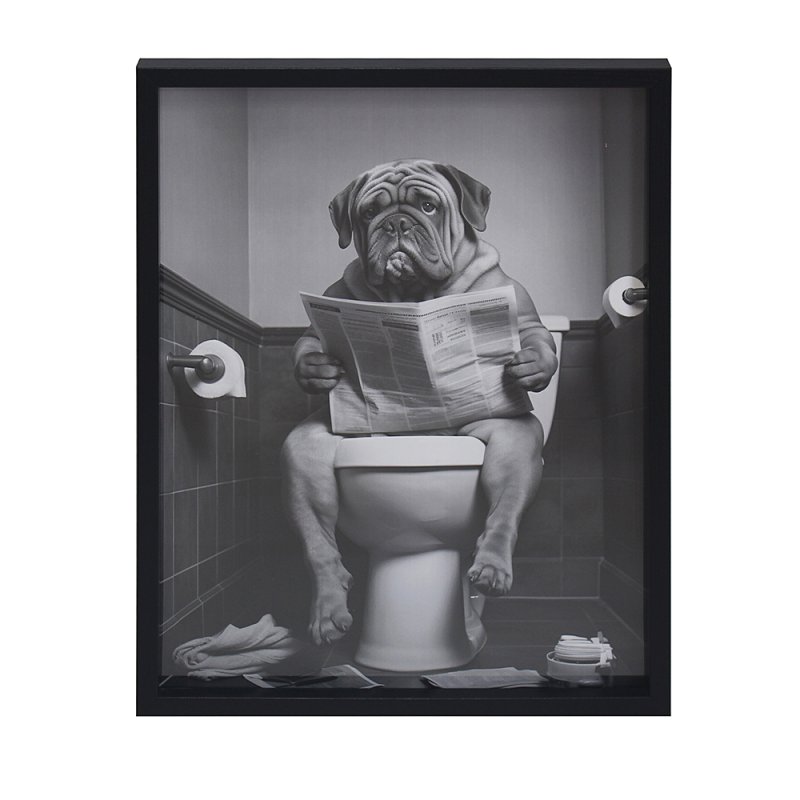 Lesser & Pavey WALL ART- BULLDOG 30X40 CM LP76116