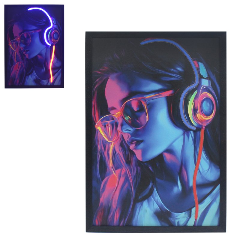 Lesser & Pavey WALL ART MUSIC GIRL LP76508