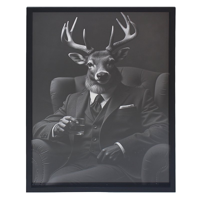 Lesser & Pavey WALL ART- STAG 45X60 CM LP76125