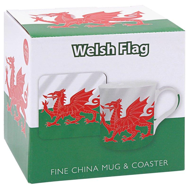 Lesser & Pavey WELSH DRAGON MUG&COASTER SET LP96779
