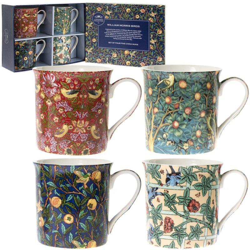 lesser & pavey WILLIAM MORRIS MUGS SET OF 4 LP93068