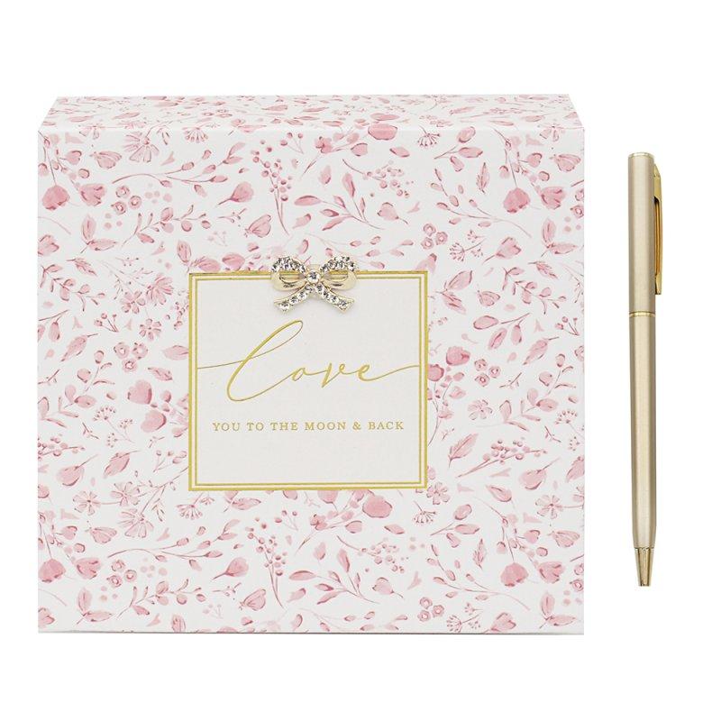 Lesser & Pavey LOVE MOON & BACK MEMO PAD WITH PEN MADELAINE LP75295