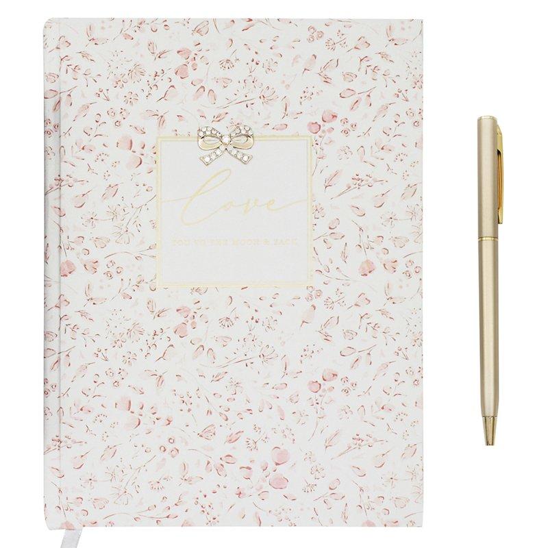 Lesser & Pavey LOVE MOON & BACK NOTEBOOK A5 WITH PEN MADELAINE LP75290