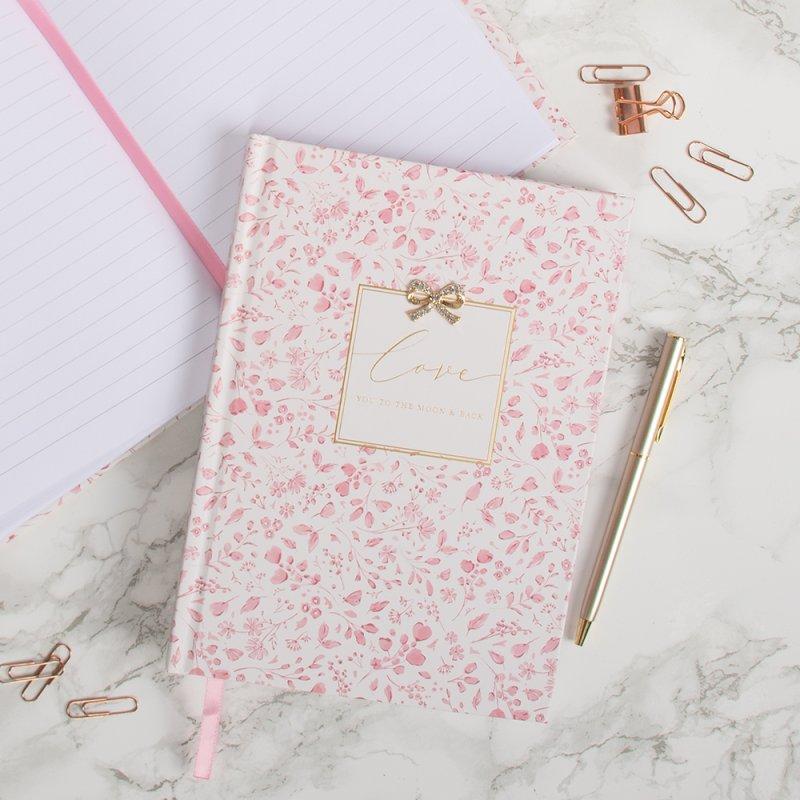 lesser & pavey LOVE MOON & BACK NOTEBOOK A5 WITH PEN MADELAINE LP75290