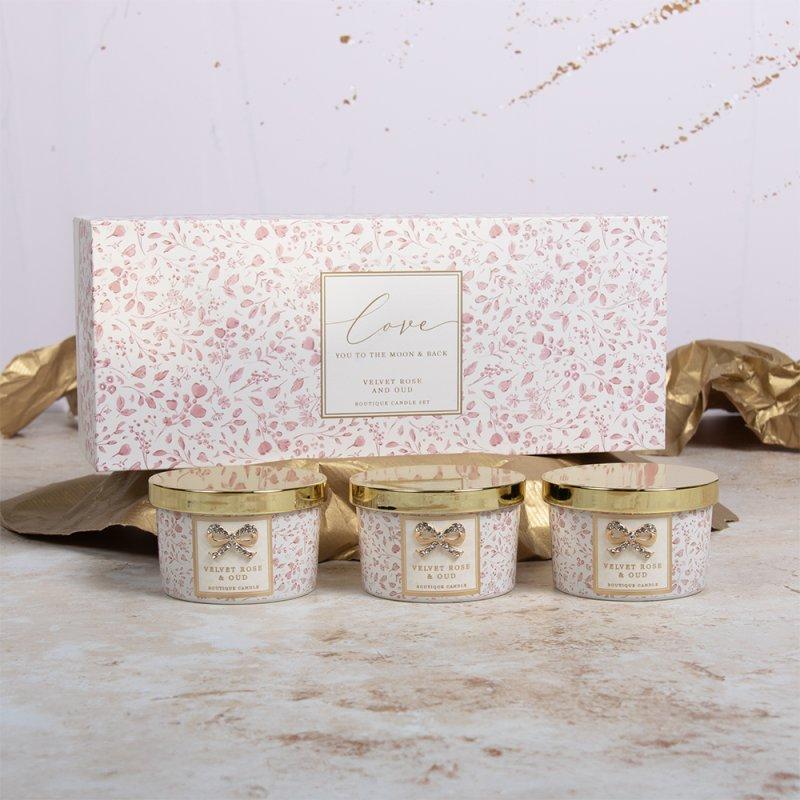 lesser & pavey LOVE U TO MOON&BACK CANDLES3 POMEGRANATE NOIR LP74593