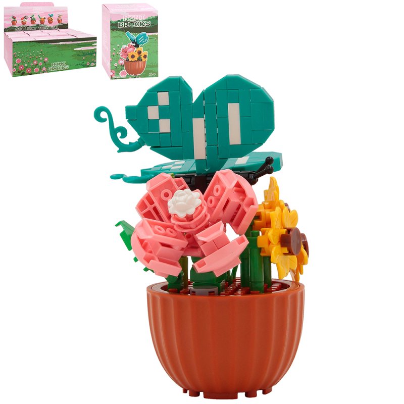 Lesser & Pavey MINIBRICKS FLOWER WITH BUTTFLY LP76548