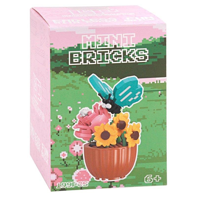 Lesser & Pavey MINIBRICKS FLOWER WITH BUTTFLY LP76548