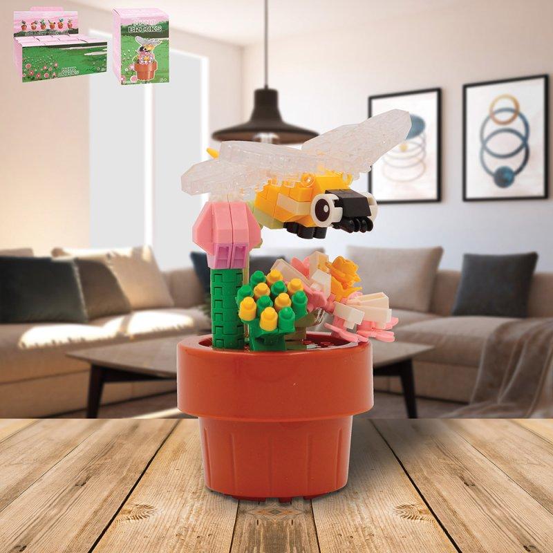 lesser & pavey MINIBRICKS FLOWER WITH DRAGFLY LP76549