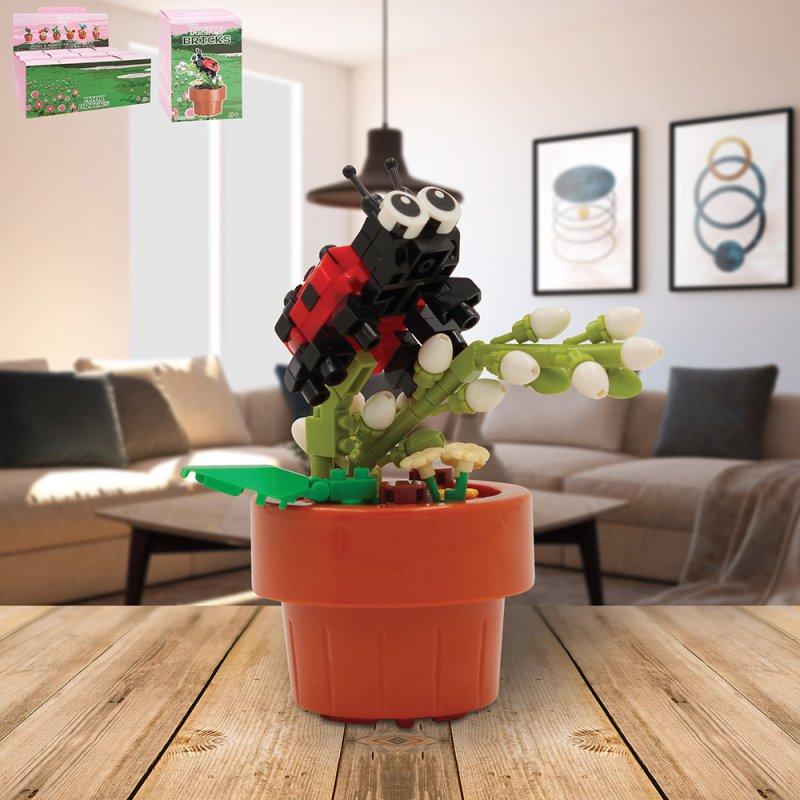 lesser & pavey MINIBRICKS FLOWER WITH LDYBIRD LP76544