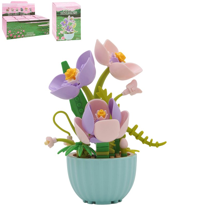 Lesser & Pavey MINIBRICKS PINK/LILAC CROCUSES LP76556