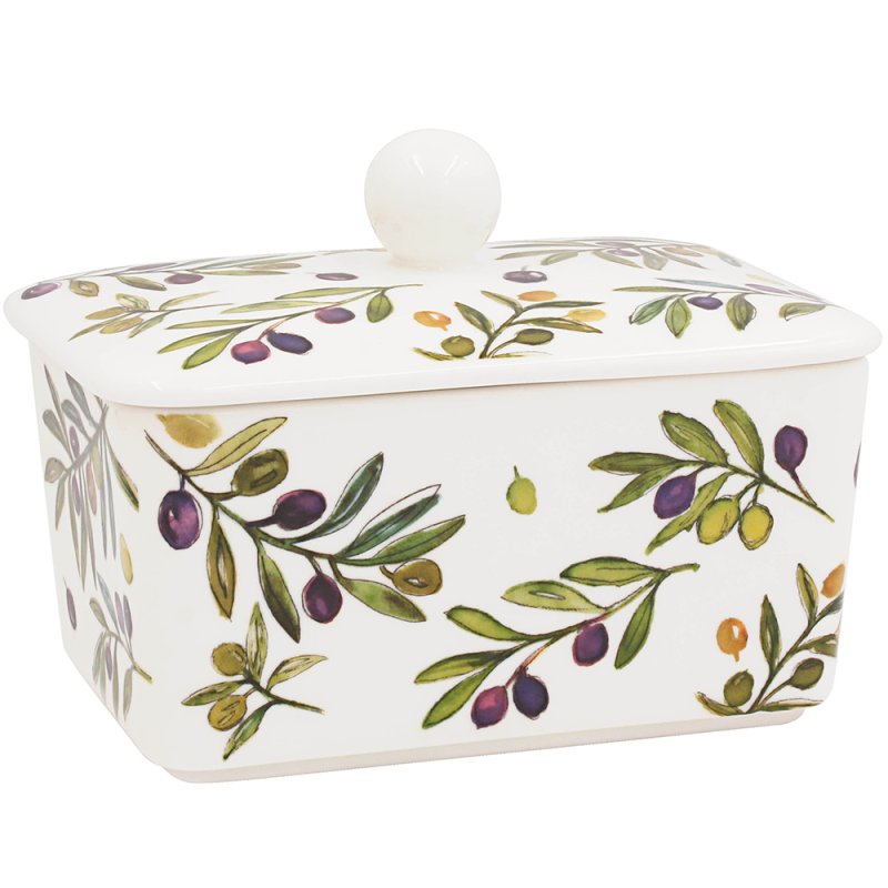 lesser & pavey OLIVE GROVE BUTTER DISH JENNIFER ROSE LP96905