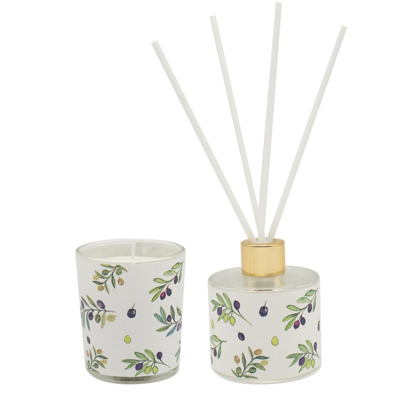 lesser & pavey OLIVE GROVE CANDLE & DIFFUSER FRESH LINEN LP76848