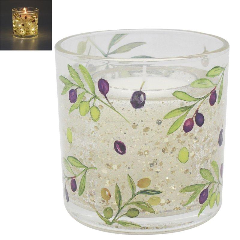 lesser & pavey OLIVE GROVE LED GEL CANDLE FRESH LINEN LP76849