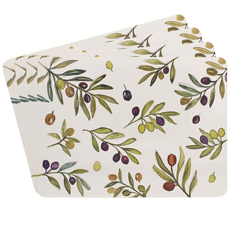 lesser & pavey OLIVE GROVE PLACEMATS S4 JENNIFER ROSE LP96909