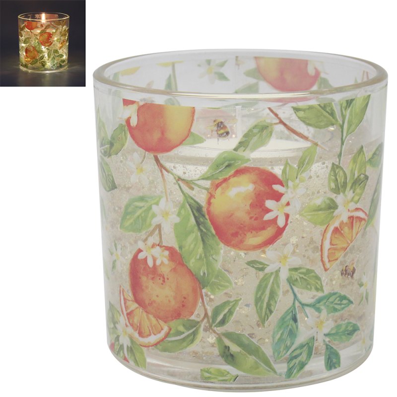 lesser & pavey ORANGES&LEMONS LED GEL CANDLE CITRUS SANGUINE LP76847