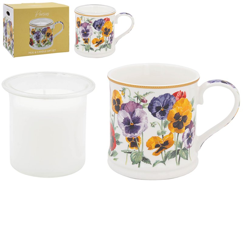 Lesser & Pavey PANSIES CANDLE GIFT SET VELVET PANSIES & OUD LP76668