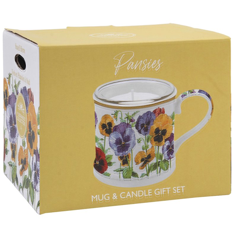 Lesser & Pavey PANSIES CANDLE GIFT SET VELVET PANSIES & OUD LP76668