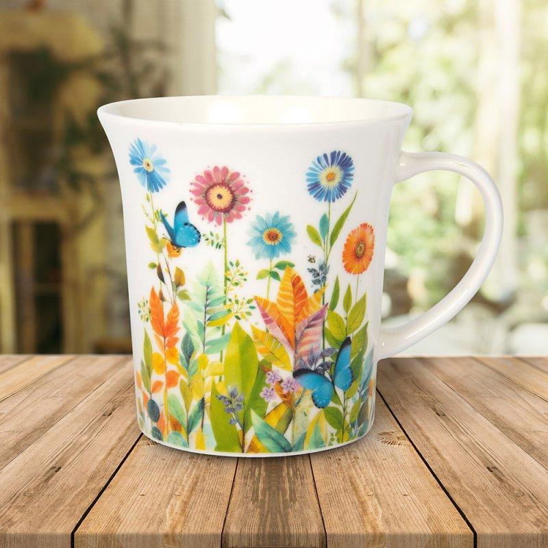lesser & pavey PORTFOLIO BUTTERFLY FLOWERSMUG LP34295