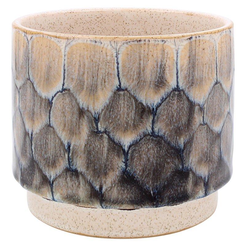 lesser & pavey REACTIVE GLAZE PLANTER GRY11CM LP74166
