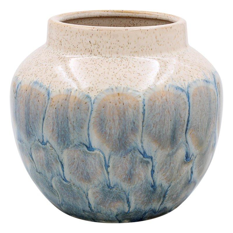 lesser & pavey REACTIVE GLAZE VASE GRN 10.5CM LP74155