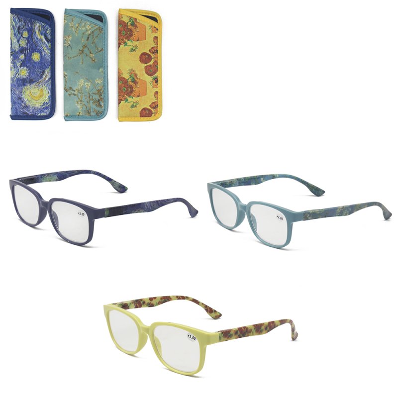 lesser & pavey READING GLASSES VAN GOGH 3 ASS LP74844