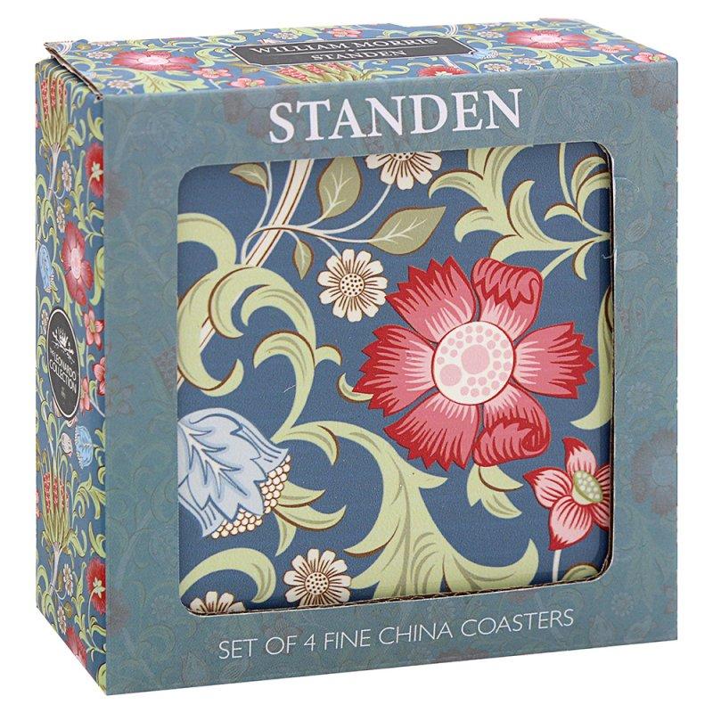 Lesser & Pavey STANDEN CERAMIC COASTERS S4 Wm. MORRIS LP96021
