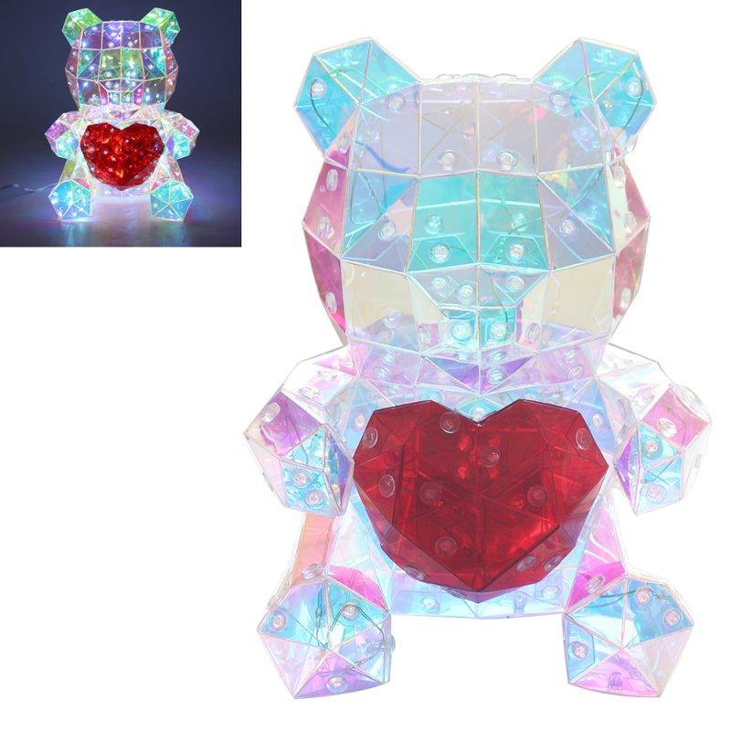 lesser & pavey STARLIGHTZ LED USB TEDDY HEART LP74548