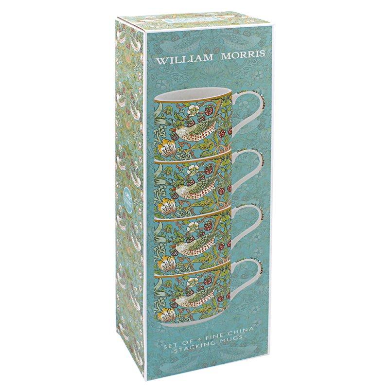 Lesser & Pavey STRAWBERRY THIEF STACKING MUGSSET OF 4 LP96635