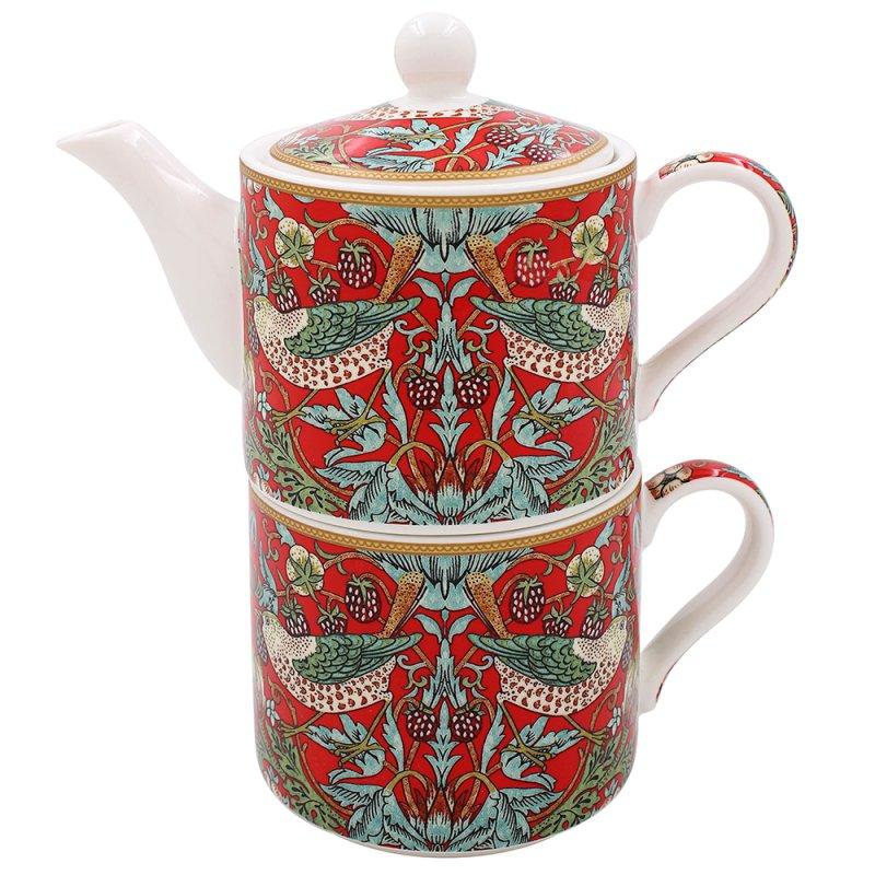 Lesser & Pavey STRAWBERRY THIEF TEA FOR ONE Wm. MORRIS LP96151